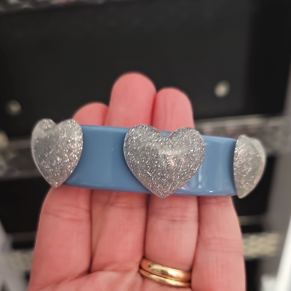 Colorful Heart Bangle Set - Picture 2 of 7
